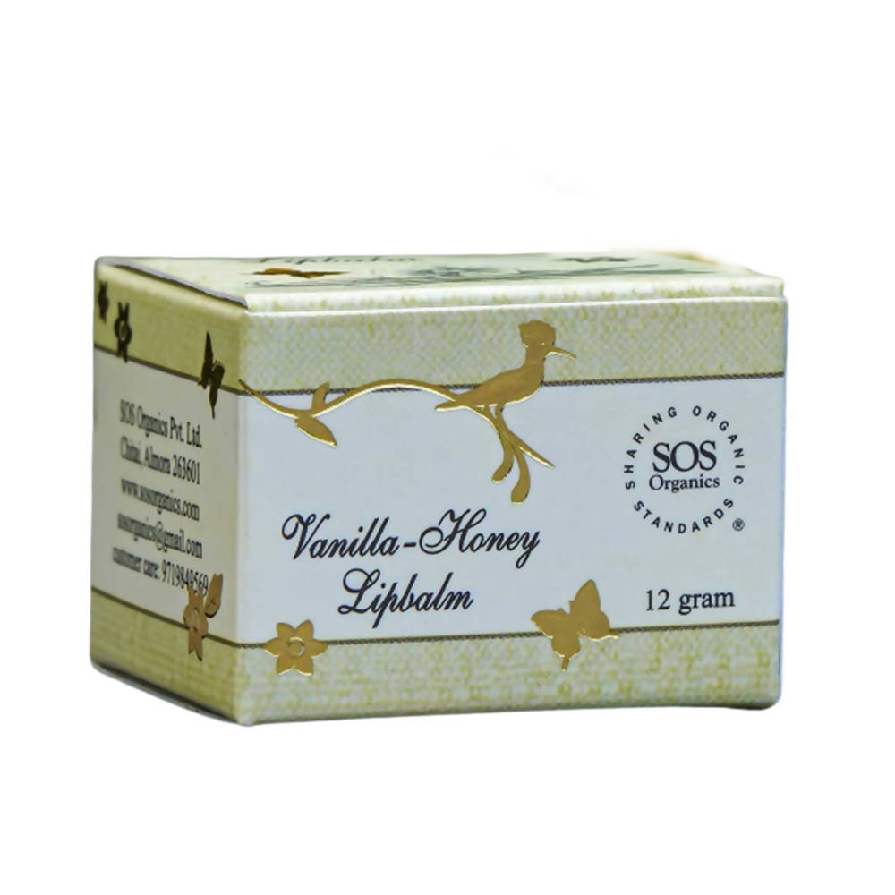 SOS Organics Vanilla-Honey Lipbalm - Distacart