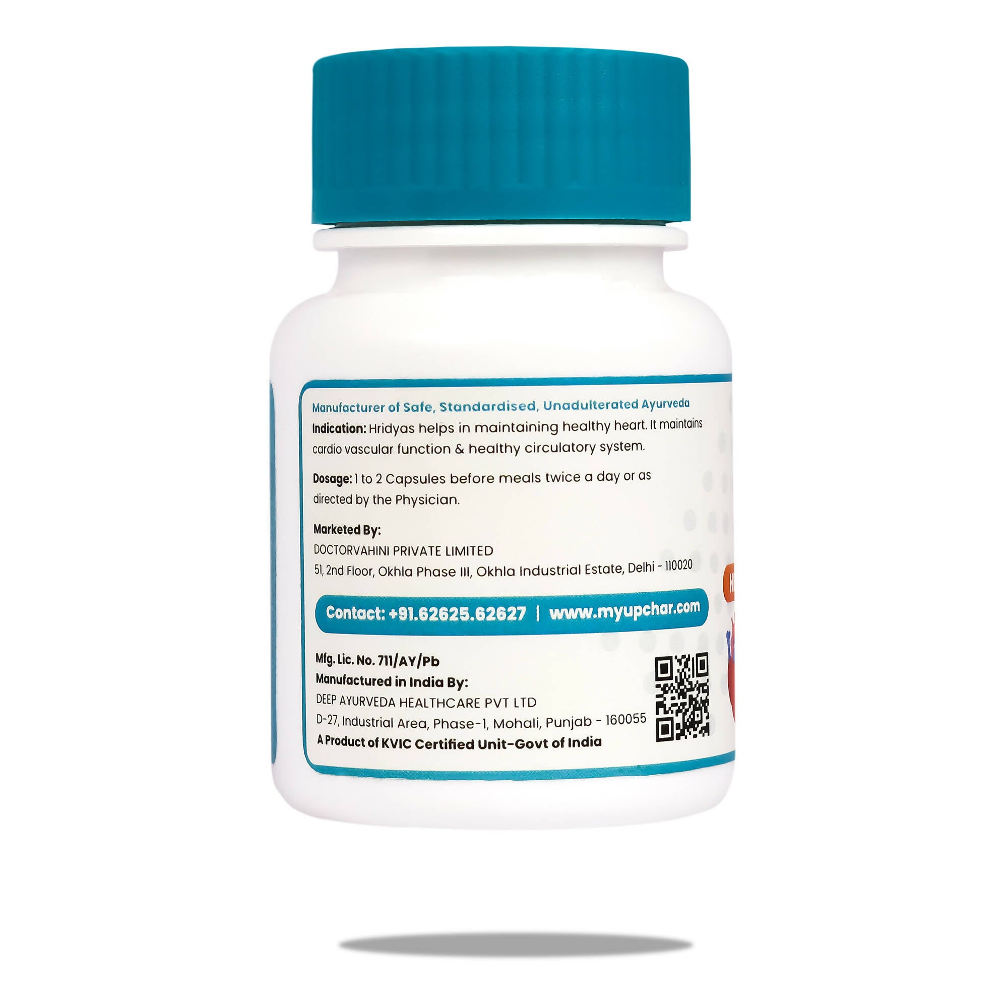 myUpchar Ayurveda Hridyas Capsules - Distacart