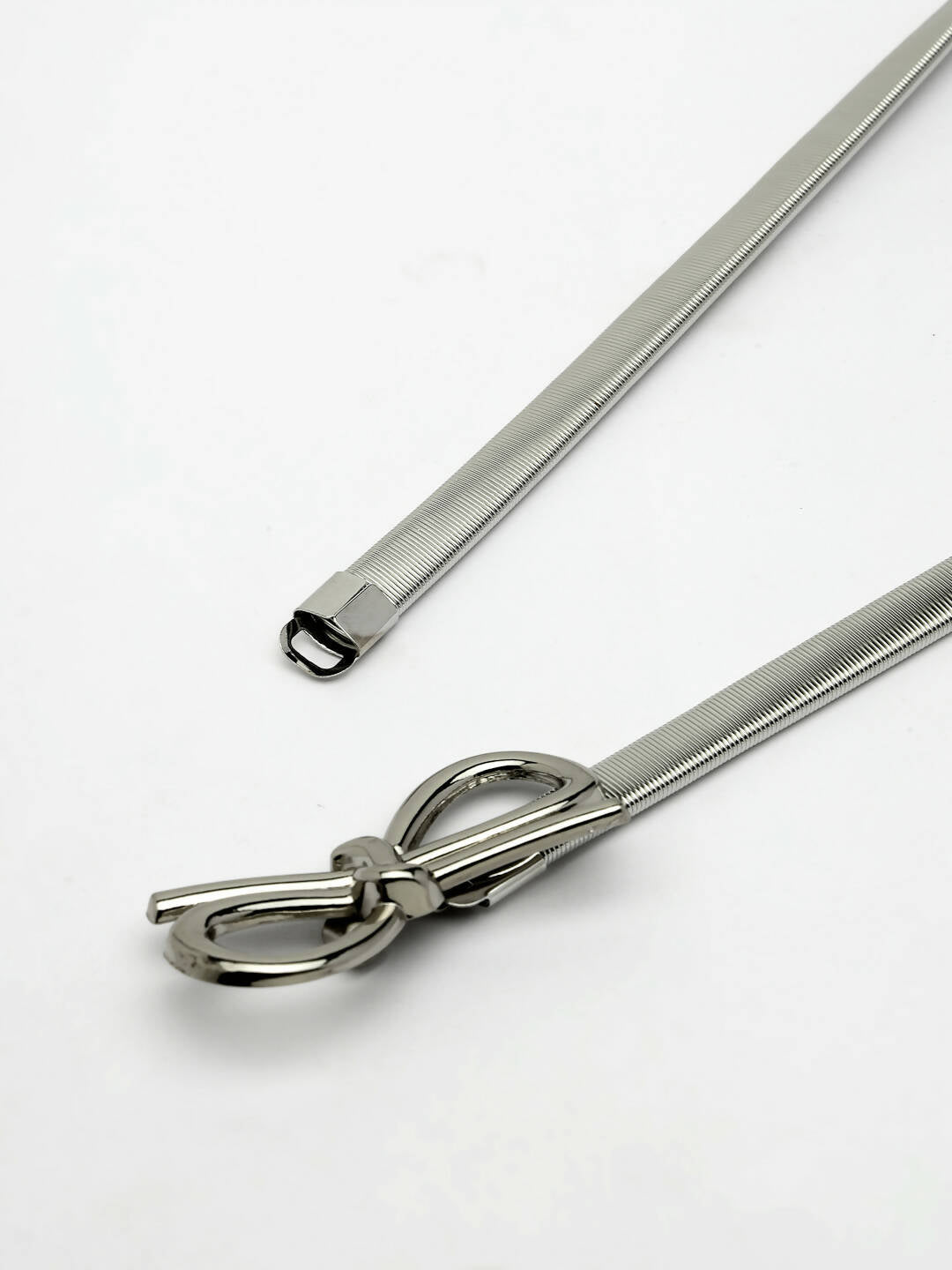 NVR Women Circular Silver Plated Stretchable Metal Belt - Distacart