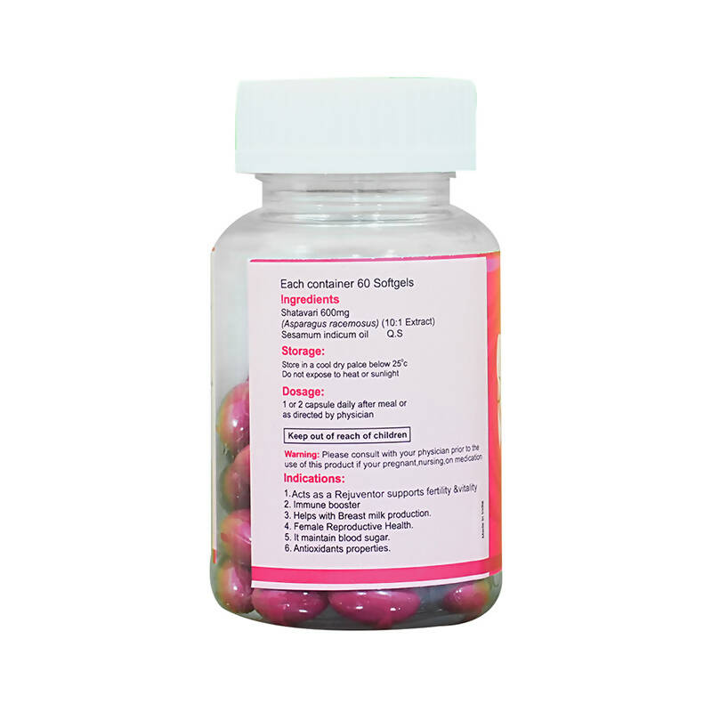 KBK Herbals Shatavari Extract Capsules - Distacart