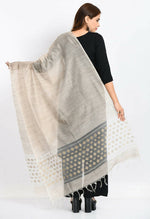 Thumbnail for Mominos Fashion Moeza Women's Banarsi Cotton Woven Design Beige Dupatta - Distacart