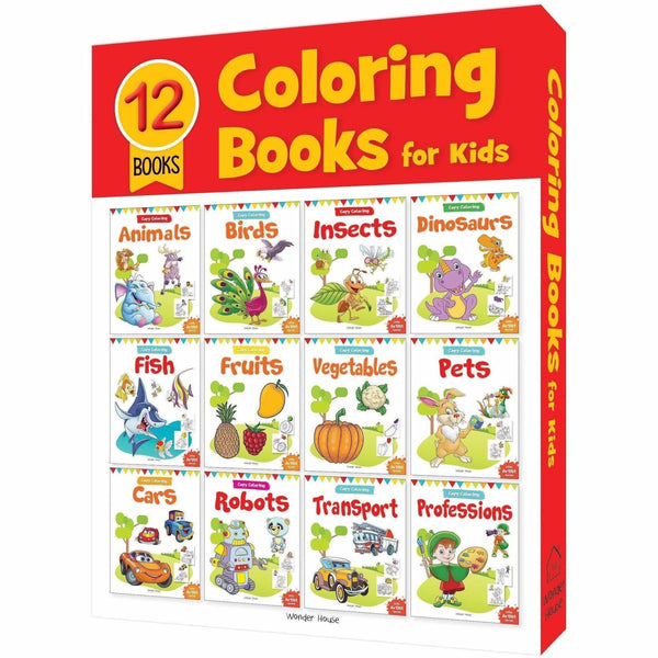 Colouring Books For Kids: A Set of 12 Books