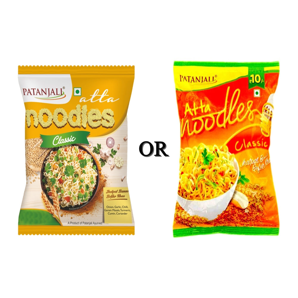 Patanjali Atta Noodles classic 60gm ( Pack of 10) : 