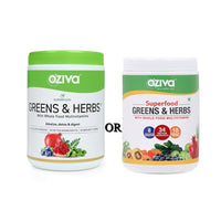 Thumbnail for OZiva Superfood Greens & Herbs With Whole Food Multivitamins - 250g: