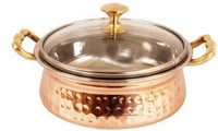 Thumbnail for Handmade Steel Copper Casserole with Lid - Distacart