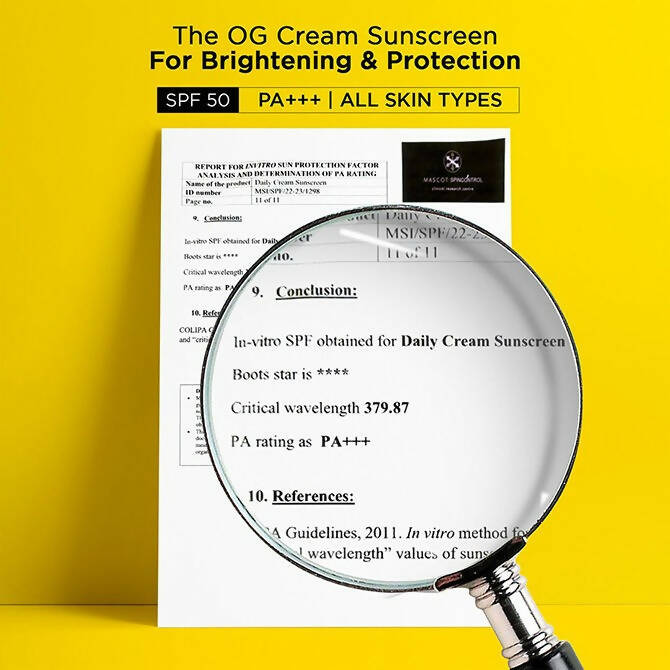 Sun Scoop Daily SPF 50 Sunscreen Cream - Distacart