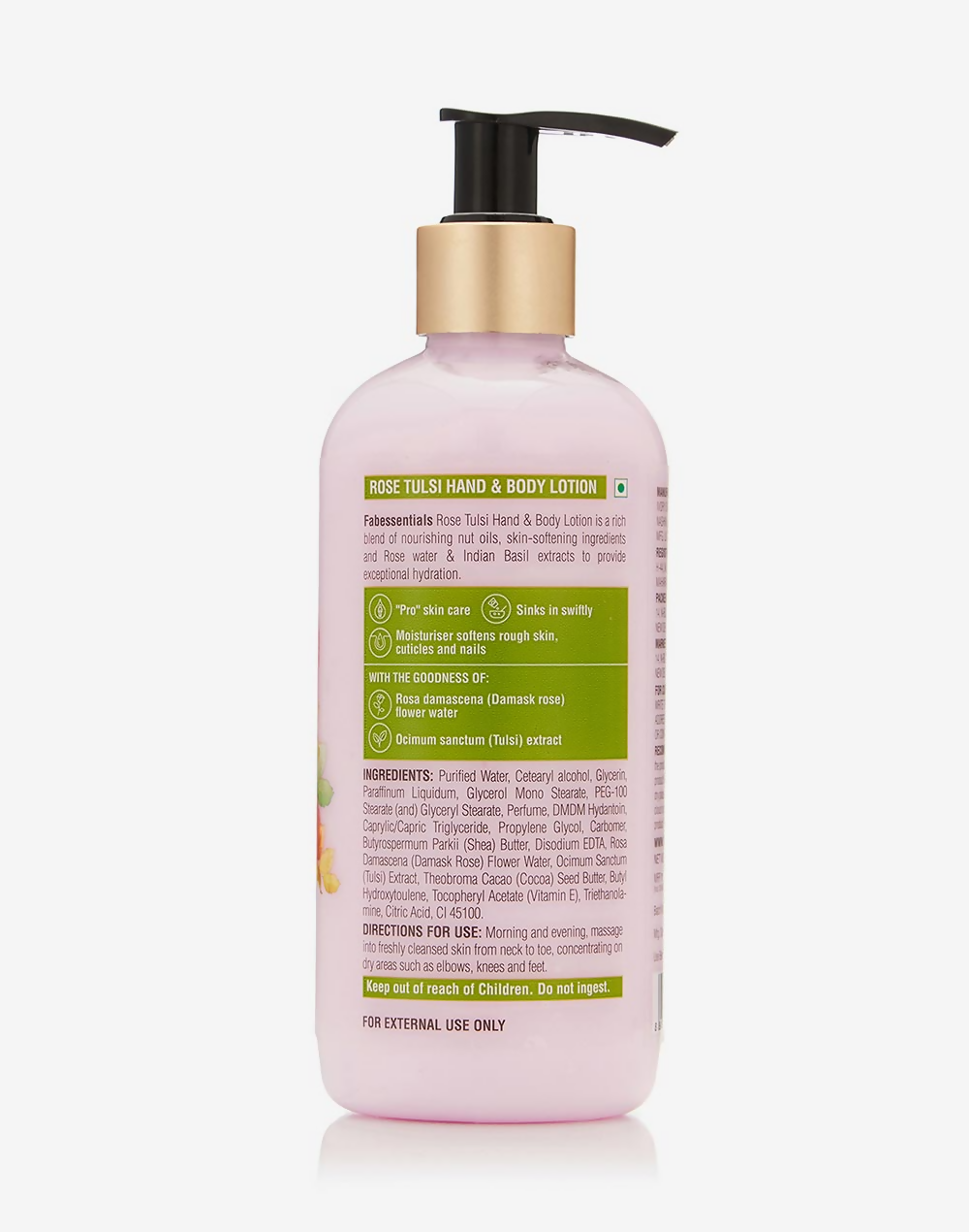 Fabessentials Rose Tulsi Hand & Body Lotion - Distacart
