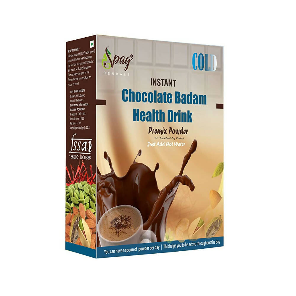 Spag Herbals Cold Instant Chocolate Badam Health Drink - Distacart