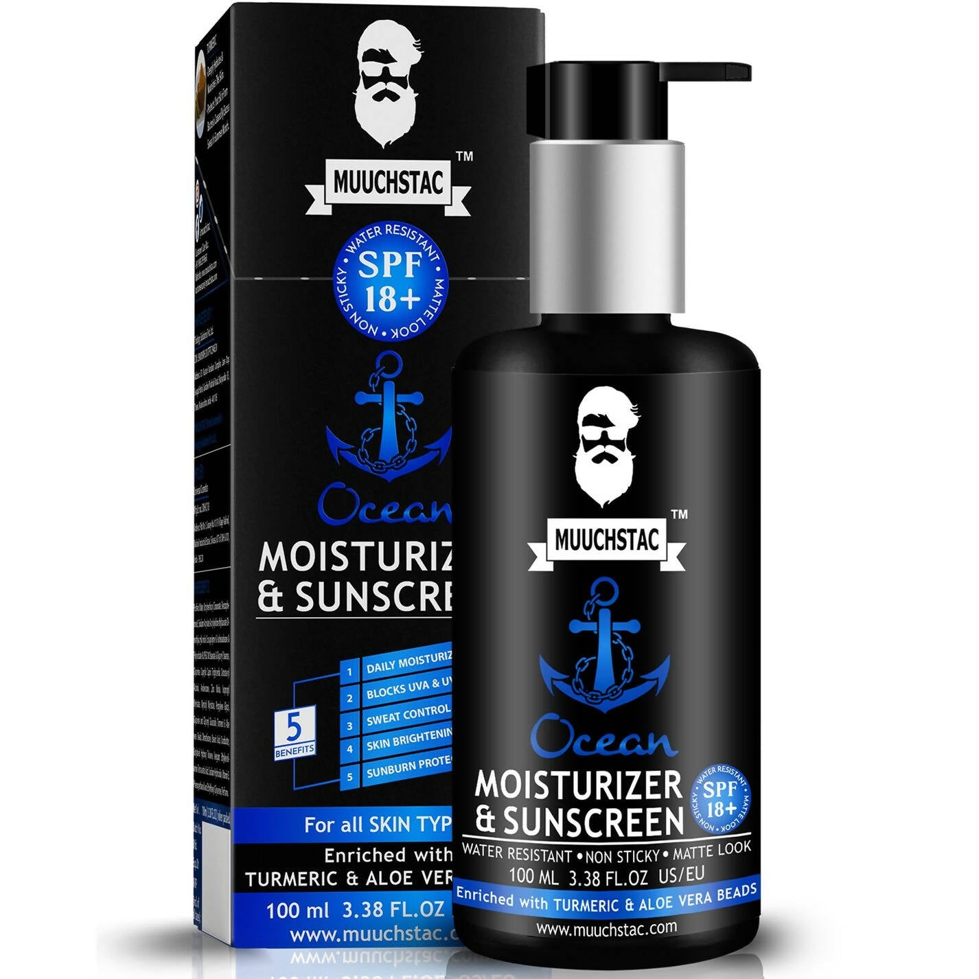 Muuchstac Ocean Moisturizer & Sunscreen For Men - Distacart