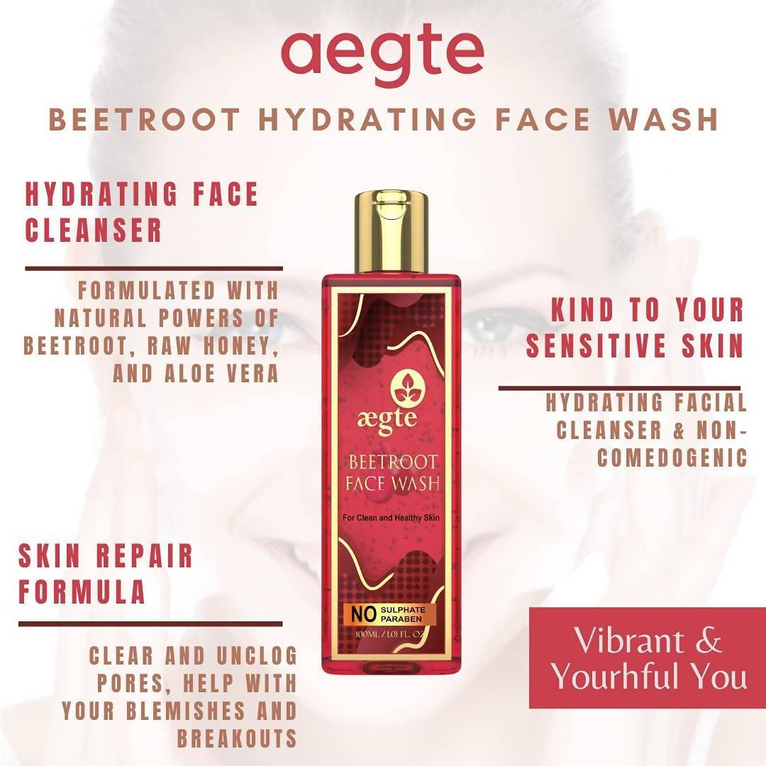 Aegte Beetroot Face Wash uses
