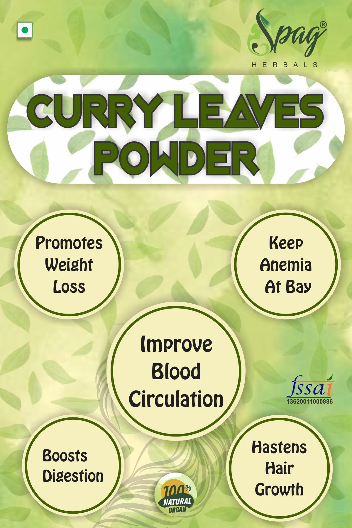 Spag Herbals Premium Curry Leaves Powder - Distacart