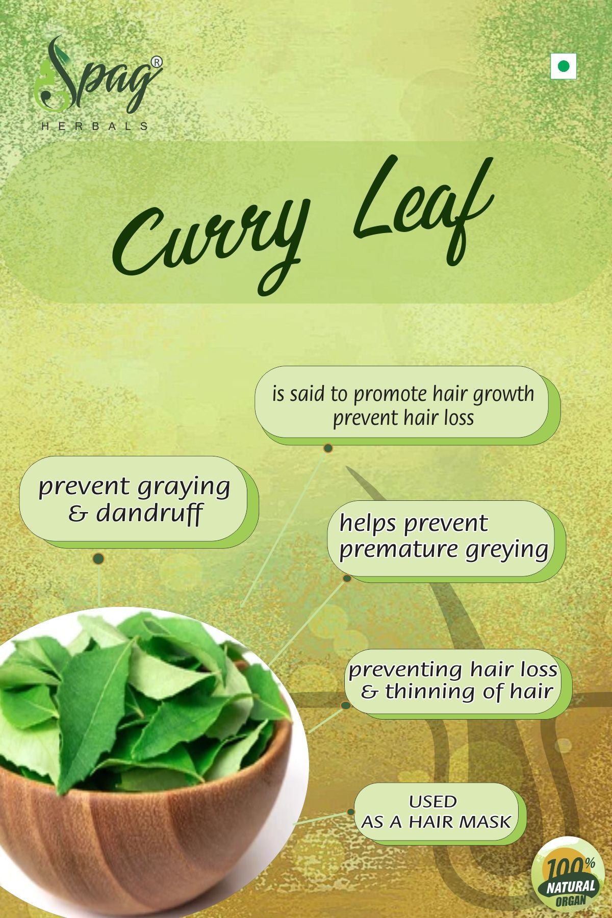 Spag Herbals Premium Curry Leaves Powder - Distacart