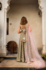 Thumbnail for Pomcha Jaipur Hand Block Print Cotton Kurta Skirt Set - Distacart