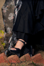 Thumbnail for Pomcha Jaipur Tea Leaf Black Rayon Anarkali - Distacart