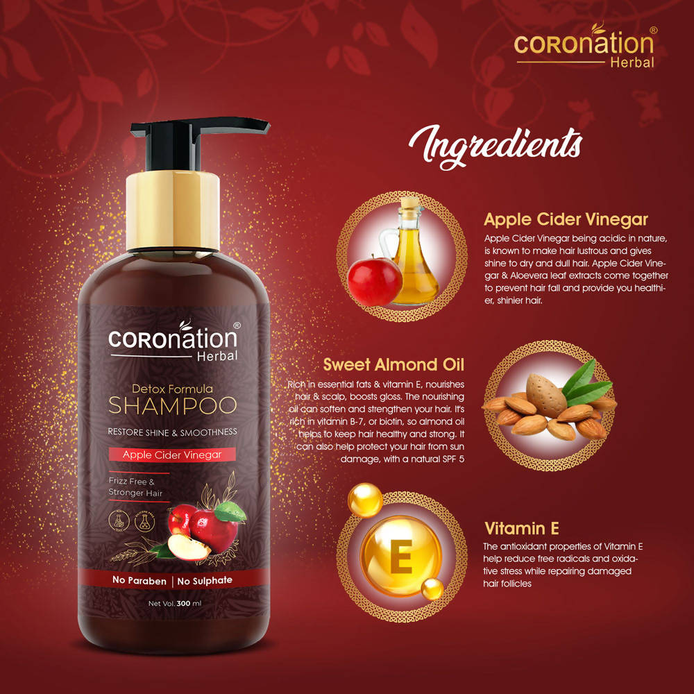 Coronation Herbal Apple Cider Vinegar Shampoo - Distacart