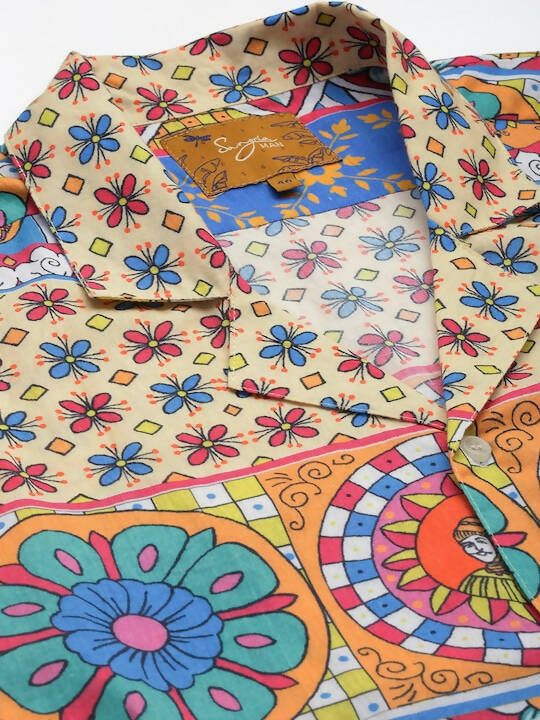 Multicoloured Relaxed Opaque Printed Casual Resort Shirt - Mahotsav - Distacart