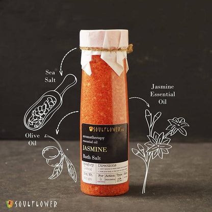 Soulflower Aromatherapy Essential Oil Jasmine Bath Salt benefits