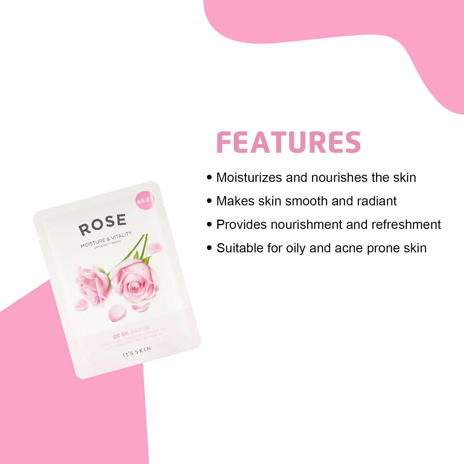 It's Skin The Fresh Rose Mask Sheet - Distacart