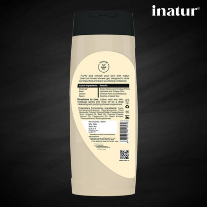 Inatur Charcoal Shower Gel - Distacart