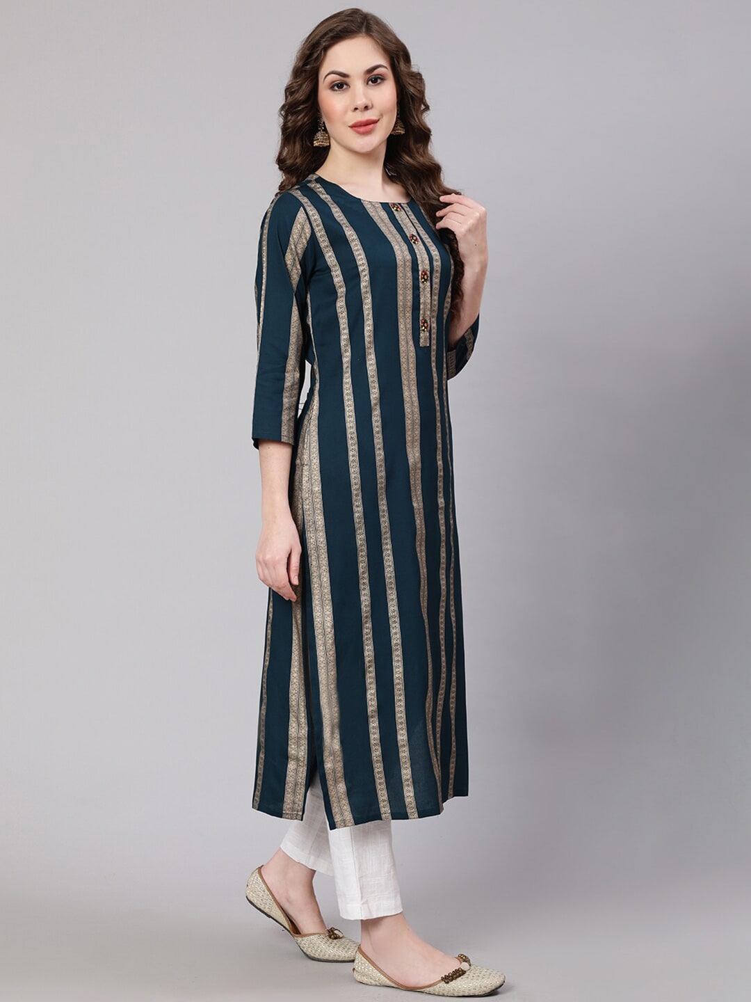 Kalini Women Striped Kurta - Distacart
