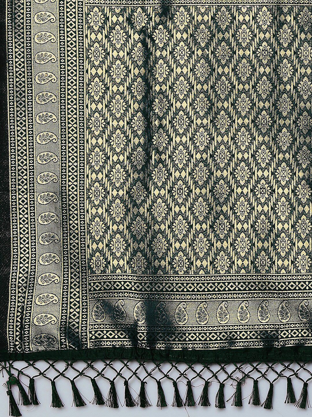 Mitera Ethnic Motifs Woven Design Zari Silk Blend Banarasi Saree - Distacart