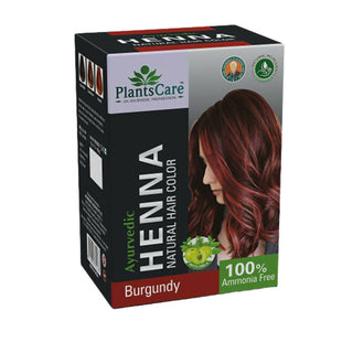 Plants Care Ayurvedic Henna Natural Hair Color Burgundy - Distacart