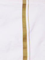 Thumbnail for Sethukrishna Boys Rose & White Shirt with Dhoti - Distacart