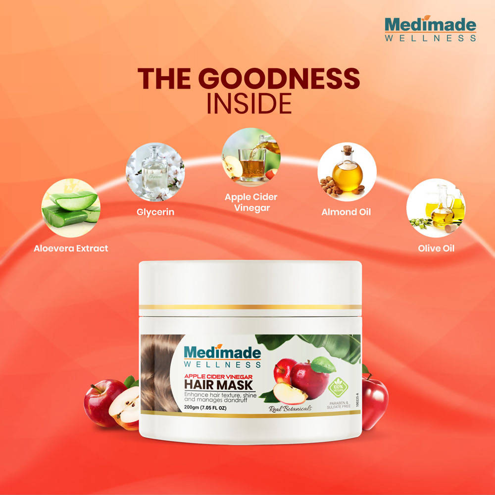 Medimade Wellness Apple Cider Vinegar Hair Mask - Distacart