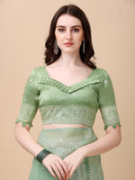 Thumbnail for Kalini Woven Design Zari Jute Silk Saree - Distacart