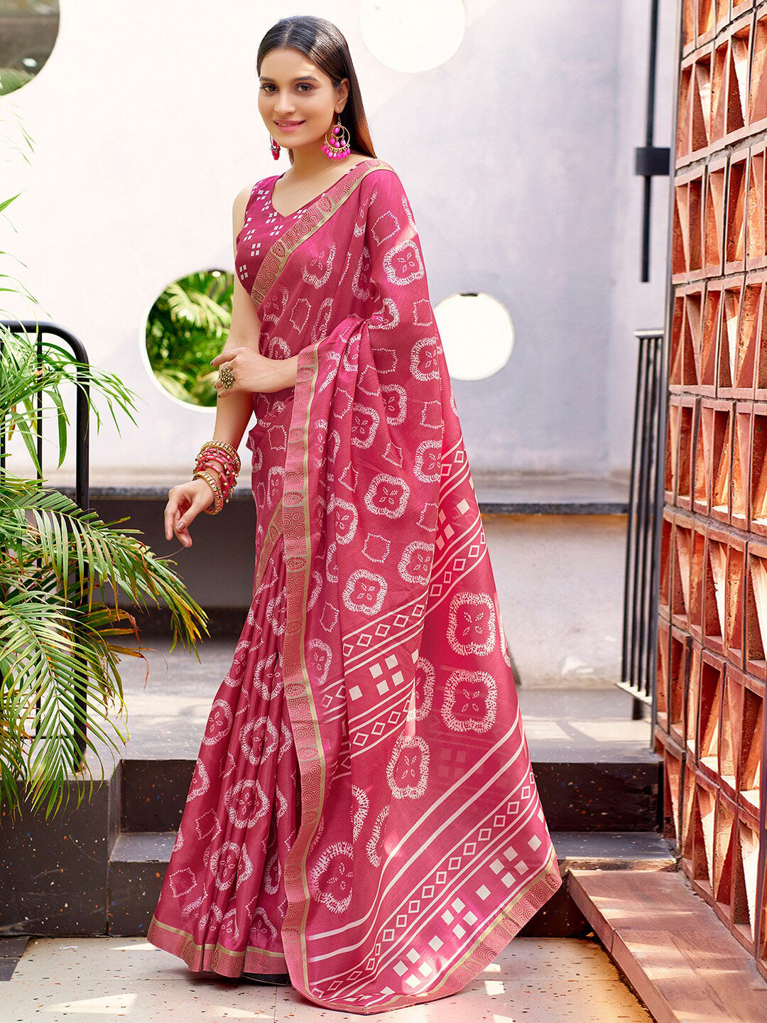 Kalini Zari Art Silk Jamdani Saree - Distacart