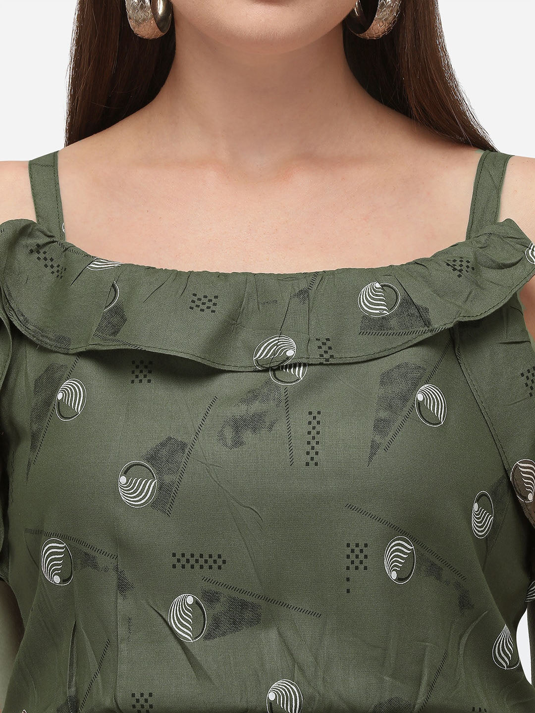 Kalini Women Green Floral Printed Beautiful Anarkali Kurta - Distacart