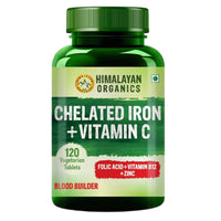 Thumbnail for Himalayan Organics Chelated Iron Plus Vitamin C 120 Tablets