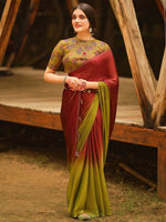 Thumbnail for Saree Mall Ombre Beads and Stones Sarees - Distacart