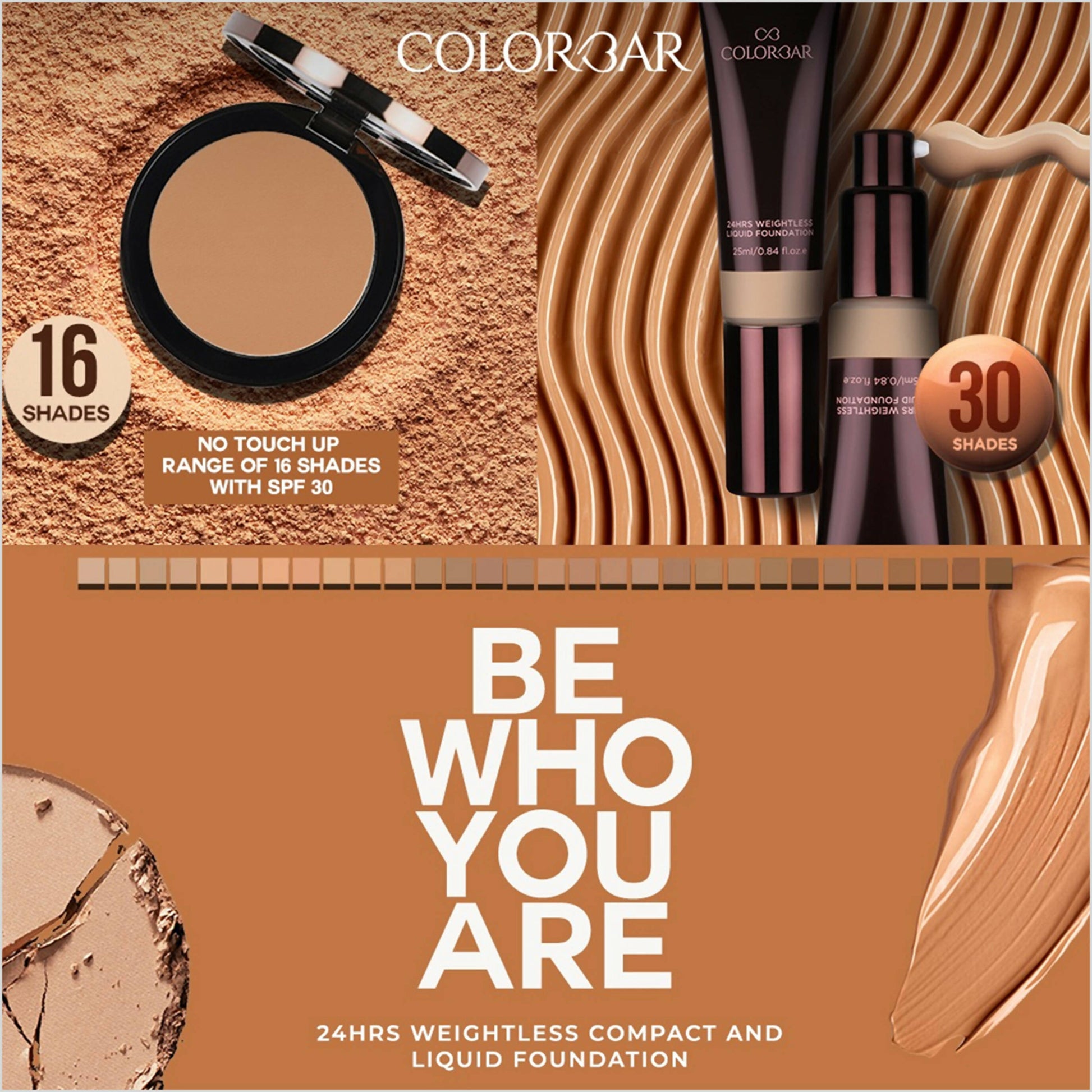 Colorbar 24Hrs Wear Weightless Powder Foundation Pf 7 - Distacart