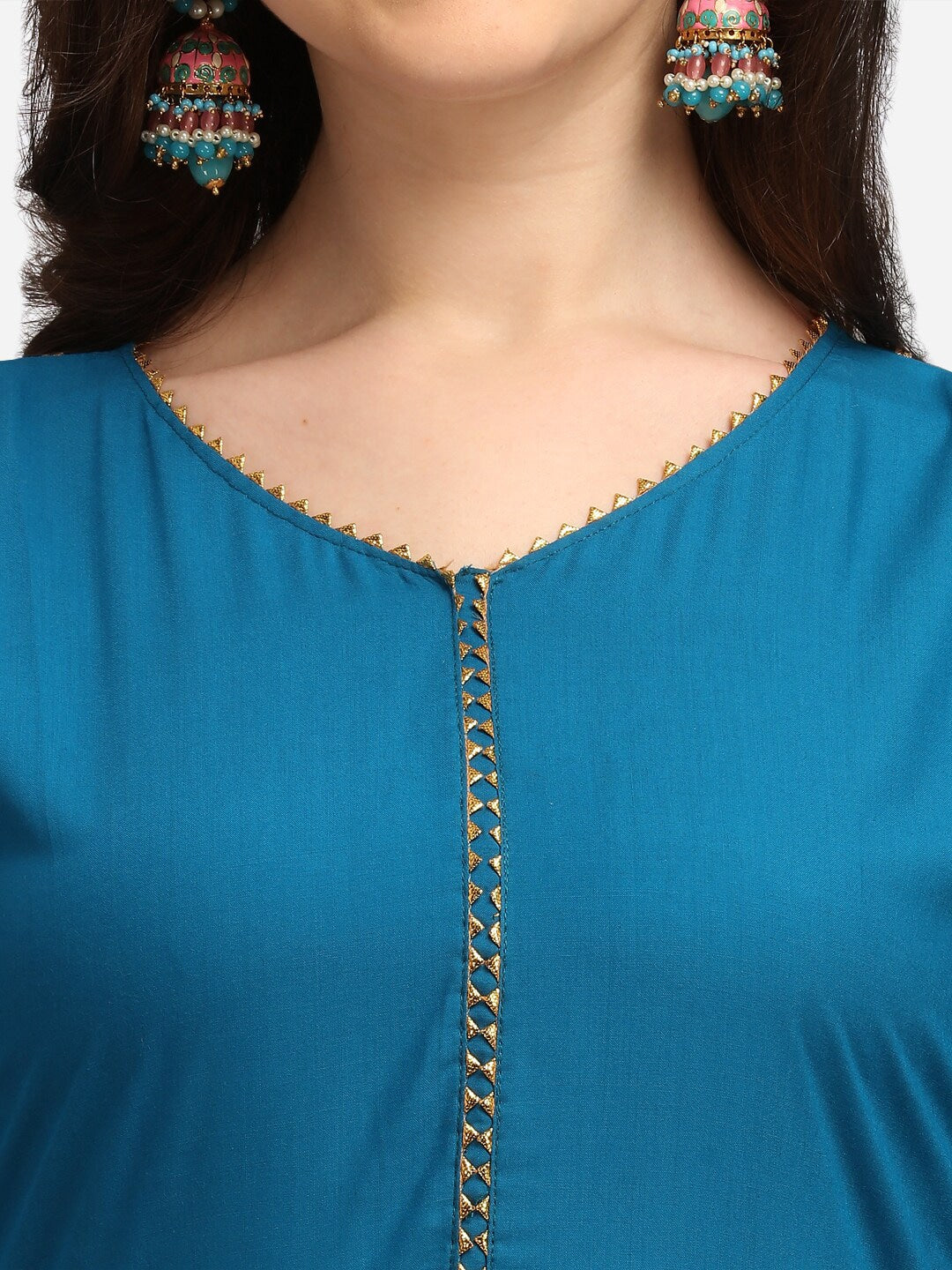 Kalini Women Blue Anarkali Kurta With Dupatta - Distacart