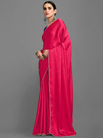 Thumbnail for Kalini Embellished Bordered Satin Saree - Distacart