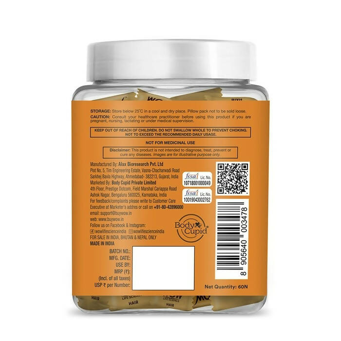 Wow Life Science Strong Hair Gummies - Distacart