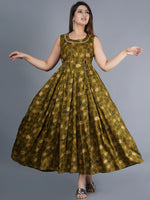 Thumbnail for Kalini Women Bronze-Toned & caput mortuum Ethnic Motifs Printed Anarkali Kurta - Distacart