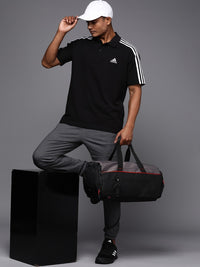 Thumbnail for Adidas 3-Stripes Polo Collar Pure Cotton T-shirt - Distacart
