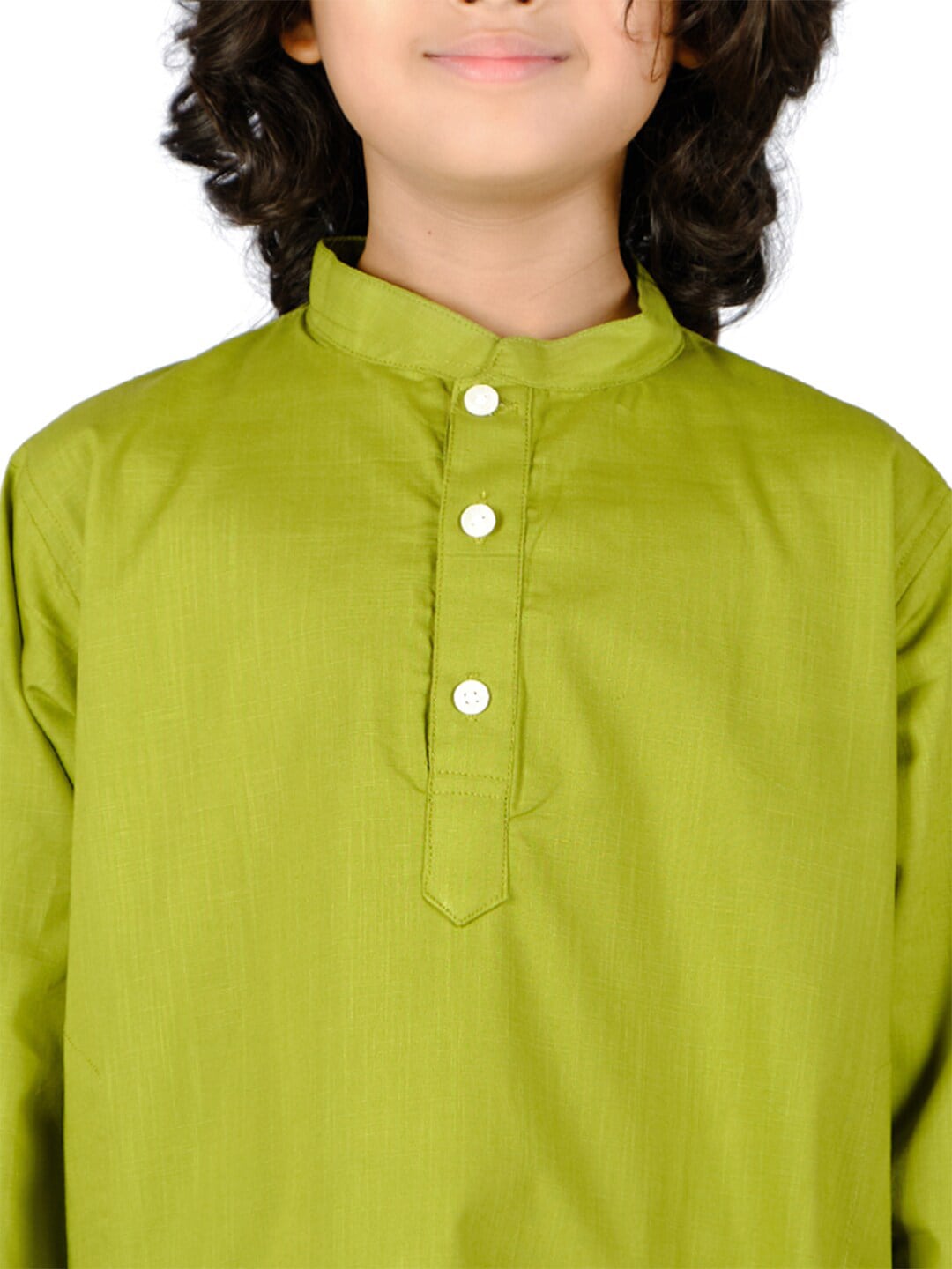 Sethukrishna Boys Green Pure Cotton Kurta with Dhoti Pant Set - Distacart