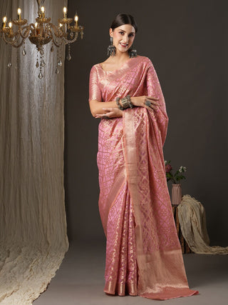Saree Mall Ethnic Motifs Woven Design Zari Banarasi Traditional Sarees - Distacart