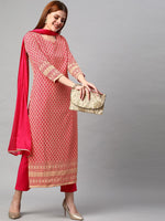 Thumbnail for Kalini Women Shifali Work Kurta with Trousers & With Dupatta - Distacart