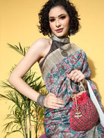 Thumbnail for Saree Mall Kalamkari Saree With Solid Border - Distacart