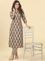Thumbnail for Kalini Ethnic Motifs Printed Regular Kurta with Trousers - Distacart