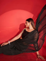 Thumbnail for Tikhi Imli Zari Striped Saree - Distacart