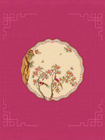 Thumbnail for HOMETALES Pink & Beige Ethnic Motifs Cotton 104 TC King Bedsheet with 2 Pillow Covers - Distacart
