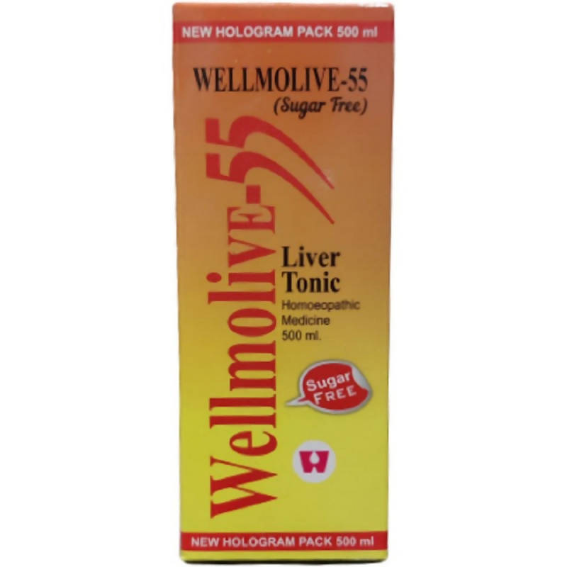 Dr. Wellmans Homeopathy Wellmolive-55 (Sugar Free) Liver Tonic