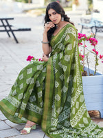 Thumbnail for Kalini Batik Printed Bagh Sarees - Distacart