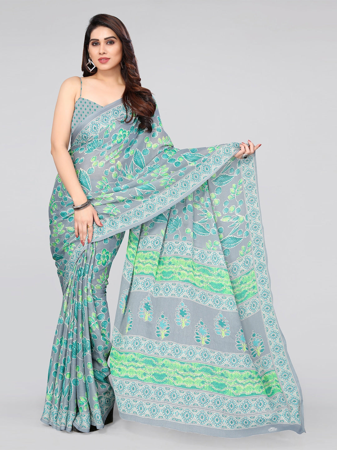 Kalini Floral Saree - Distacart