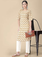 Thumbnail for Kalini Floral Printed Regular Kurta with Trousers - Distacart